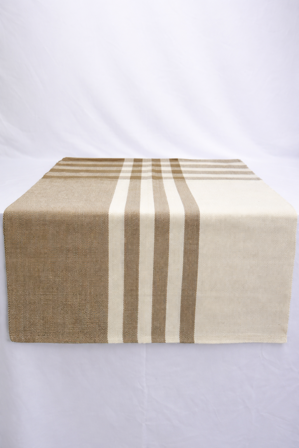 Trilho de Mesa + Guardanapo Estilo Contemporâneo - Bege